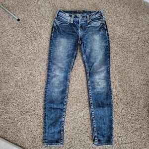 BOGO Silver skinny faded look jeans